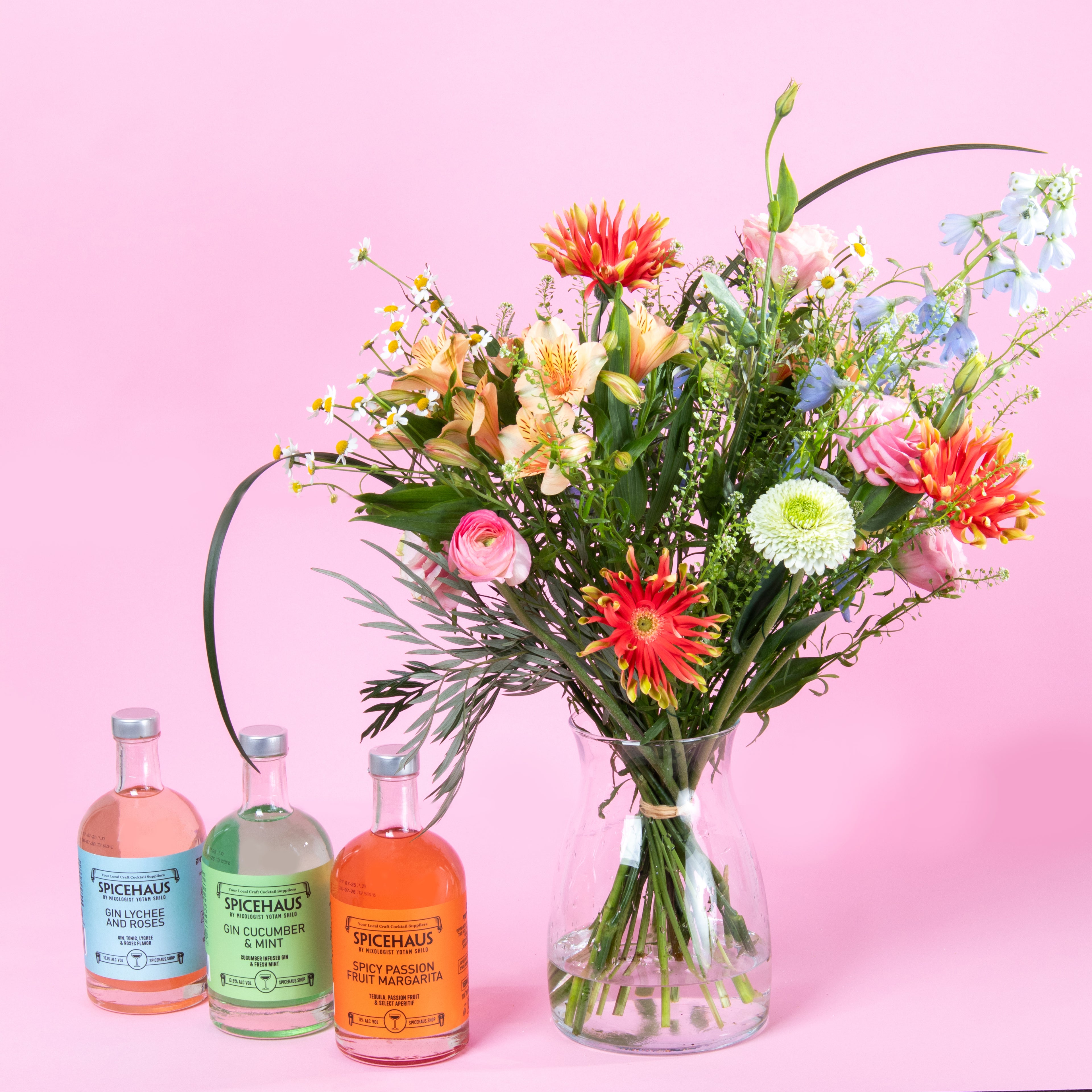 מארז פרחים רומנטי